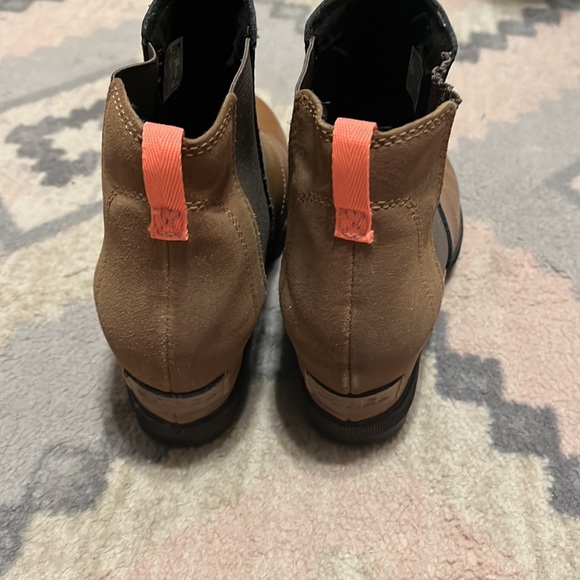 Sorel Joan of Arctic II Leather Sparkle Hidden Wedge Brown Boots. - Picture 4 of 13